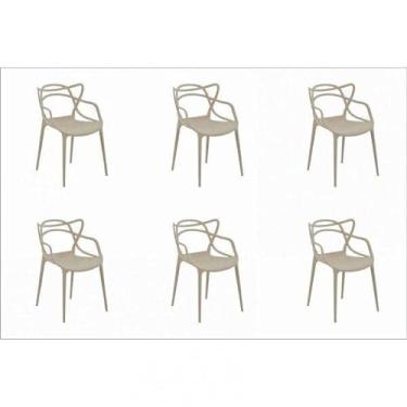 Imagem de Conjunto 6 Cadeiras Allegra Rivatti Nude