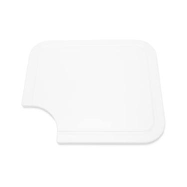 Imagem de Camco Tábua de corte da Sink Mate – Projetada para pias de cozinha de trailer, trailer e trailer – Cria mais espaço de balcão, canto cortado para liberação de resíduos, design robusto – Branco (43857)