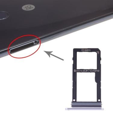 Imagem de YUNCHAO Acessórios telefônicos Bandeja de cartão SIM + bandeja de cartão SIM/bandeja de cartão SD para LG V30 vs996 LS998U H933 LS998U Substituição do telefone celular