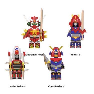 Imagem de Samurai Minifiguras Blocos de Construção Crianças Toy Gift 4pcs (O