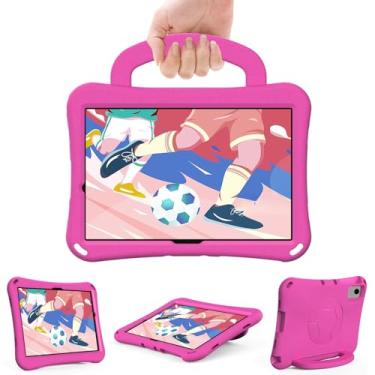 Imagem de Dteck Capa para tablet Samsung Galaxy Tab A9 Plus versão 2023 de 11 polegadas, modelo SM-X210/X215/X216 - [futebol fofo] capa resistente à prova de choque para crianças, capa traseira com alça