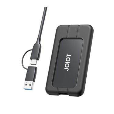Imagem de JOIOT SSD portátil até 2000 MB/s USB-C USB 3.2 Gen 2x2 SSD externo com capa protetora à prova de choque tipo-C unidade de estado sólido externa (1 TB)