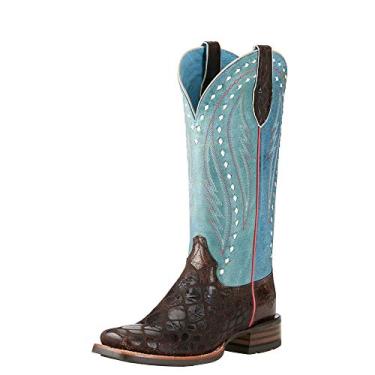 Imagem de Ariat Bota de trabalho feminina Callahan, Estampa de chocolate Anaconda, 5.5