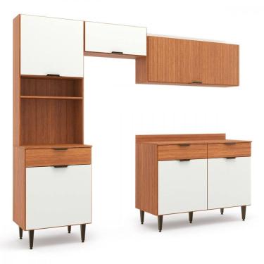 Imagem de Cozinha Compacta Completa Vittoria Freijo com Off White Batrol