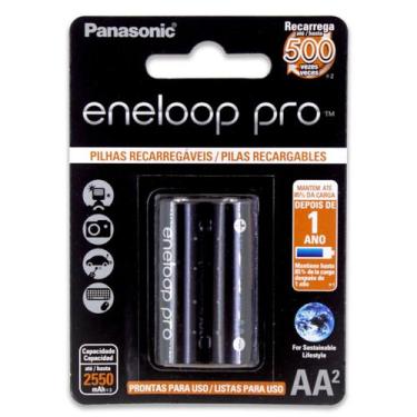 Imagem de Pilha Recarregavel Aa Panasonic Eneloop Pro 2A Bateria 2550Mah Pequena