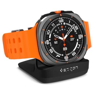 Imagem de Spigen S353 Projetado para Samsung Galaxy Watch 8 Classic 46mm, 8 40/44mm, Ultra 47mm, 7 40/44mm, 6 40/44mm, 6 Classic 43mm, 5 40/44mm, 5 Pro Suporte - Preto