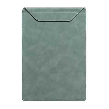 Imagem de Vensool Pasta para prancheta de couro A4, pasta de clipe A4, pasta de couro para homens e mulheres, pasta de portfólio de negócios, com suporte para caneta arquivo A4 e capa de documentos, prancheta