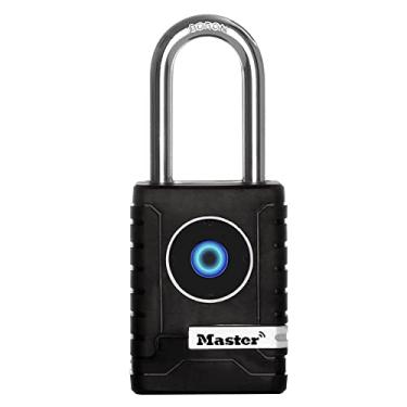 Imagem de Master Lock Cadeado, bloqueio Bluetooth para uso pessoal ao ar livre, 7,7 cm de largura, 4401DLH