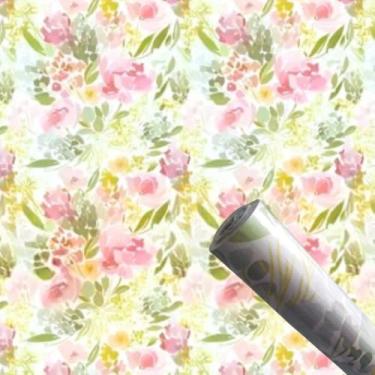 Imagem de Papel de Parede Floral Autocolante, 5m x 45cm, Decoração para Sala, Quarto, Banheiro (1)