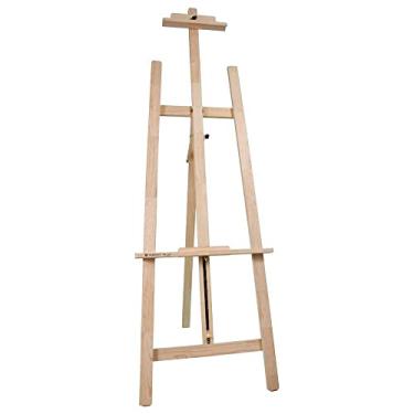 Imagem de Trident - Cavalete grande porte estúdio americano (MOD. 14033) | Com cremalheira metálica para ajuste preciso e suporte para telas até 1,25 m | Muito estável