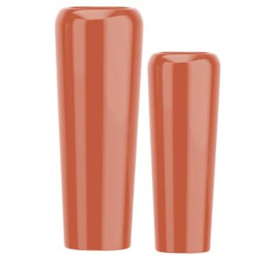 Imagem de Jogo Vasos Vietnamita 80cm E 65cm Fibra De Vidro Auto Brilho (Terracota)