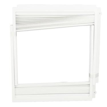 Imagem de Kit de Painel Lateral de Ar Condicionado de Janela Com e - Defletor de Veneziana de Isolamento de Camada Dupla - Construção Robusta Em ABS e PVC para Resfriamento e Ventilação