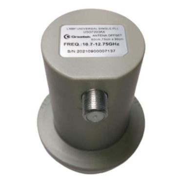 Imagem de Lnbf ku simples greatek uso-7203ax freq 10.70~1275ghz lo 1 9,75 ghz lo
