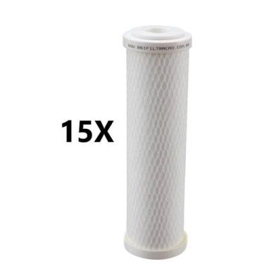 Imagem de Kit C/ 15 Refil Filtro Agua Polipropileno 9 3/4 Pp10e Bbi