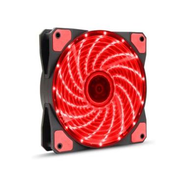 Imagem de Cooler Fan Led 120mm Master Vermelho 12 X 12 Cm 12v Molex - Hayom