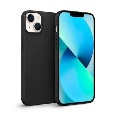 Imagem de Case Capa Capinha para iPhone 13 - Couro Dual Preta -Gshield