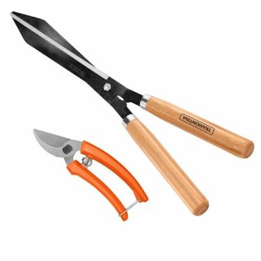 Imagem de Kit Tesoura De Poda E Tesoura Cerca Viva Afiadas - Tramontina