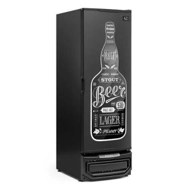 Imagem de Cervejeira Grb-57 Preto 572 Litros Porta Cega Adesivada 220V - Gelopar