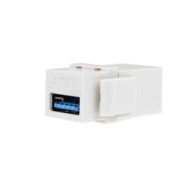 Imagem de Keystone Emenda Usb 3.0 Embutir Painel Tomada Espelho - ws, Branco
