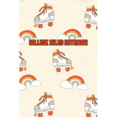 Imagem de C: Easy Amazing Rollerskates Lesson Nostalgia Story Pattern Tracker Print Organizer Cute Shopping 80s Log Rainbows Music Retro Study Style Flight By ... Kids, And Teens, At School, Work Or Home