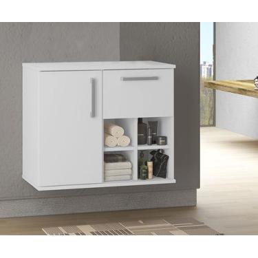 Imagem de Gabinete para banheiro 01 porta 01 gaveta sem cuba Bia Móveis Bosi