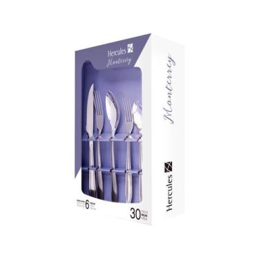 Imagem de Faqueiro Hércules Inox 30 Peças Monterrey - 1340-030CP, Inox, 30