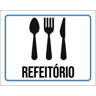 Imagem de Placa Sinalização Ambiente Refeitório 27X35 - Sinalizo