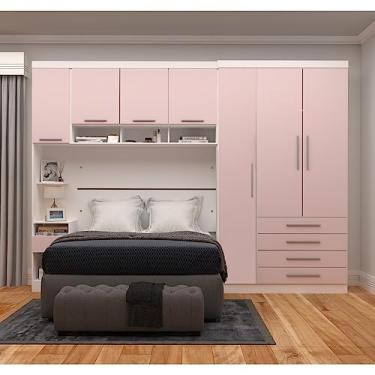 Imagem de Luciane, Guarda Roupa Dormitório Modulado Alpes Casal 1,38 m - Roupeiro Luciane M04 Cor:Rosa