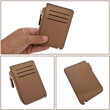 Imagem de Carteira porta cartões dinheiro cnh slim pequena prática documentos cr