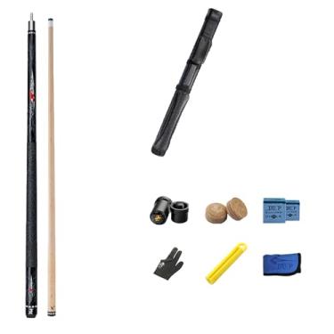 Imagem de Taco de bilhar taco de bilhar taco de bilhar taco de madeira para bilhar bar taco de sinuca (B taco de sinuca + acessórios + barril de taco B, 13 mm)