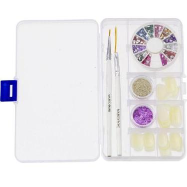 Imagem de Kit Nail Art Para Decoração De Unhas Com Estojo Marco Boni