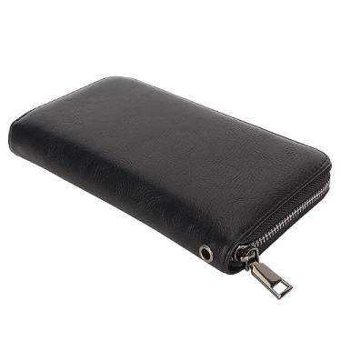 Imagem de Carteira de Cartão de Crédito Com Bloqueio RFID, 36 Compartimentos para Cartões, Bolsa Longa Com Zíper de Couro PU Com Suporte para Identificação de Radiofrequência para Cartão