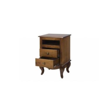Imagem de mesa de cabeceira Country Clean 2 Gavetas 48cm - Tommy Design - Ativa 