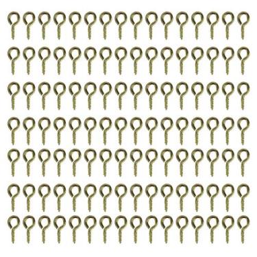 Imagem de Mini Pitão Rosqueável Dourado Para Biju Artesanato Com 1000 Unidades -