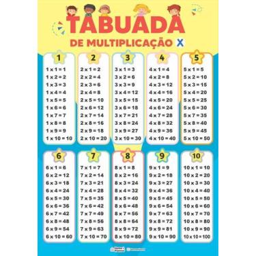 Imagem de Tabuada De Multiplicação - Unissex - Home E Planner