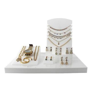 Imagem de Display Expositor De Semi Joias E Bijuterias Completo 8 Pçs - Acriliku