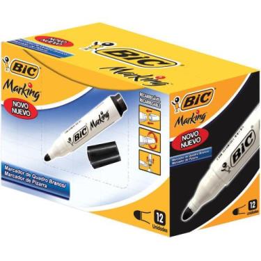 Imagem de Pincel Quadro Branco Marking Recarregavel Preto - Planeta Criança - BI