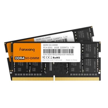 Imagem de fanxiang SODIMM DDR4 RAM 32GB (2X16GB) 3200MHz CL22 1,2V, RAM de laptop compatível com Intel e AMD-SD01