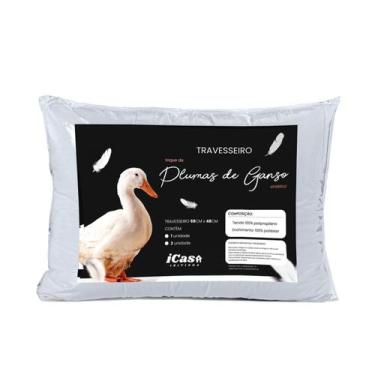 Imagem de Kit 3 Travesseiro Pluma de Ganso Macio Extreme Confort - DECORALAR