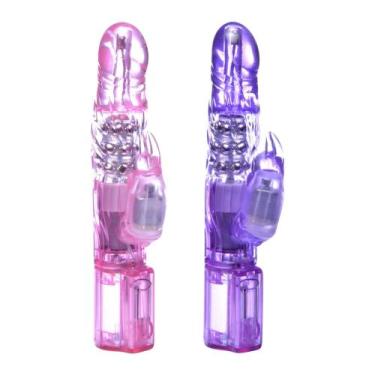 Imagem de Vibrador rotativo jack rabbit coelho - general import, Rosa