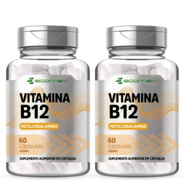 Imagem de 2Un Vit B12 Metilcobalamina Forma Ativa (100% Absorção) 400Mg 120Cáps 