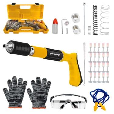 Imagem de Pistola de Fixação Finca Pino, Kit Completo com Acessórios, Amarela