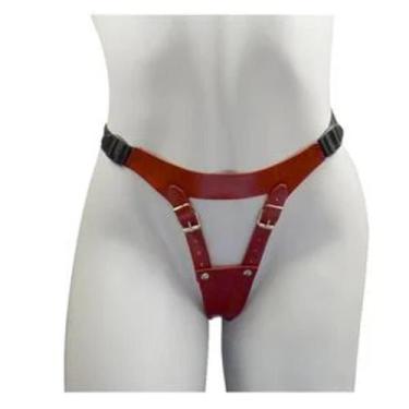 Imagem de Cinto De Castidade material sintético Dominatrixxx, VERMELHO