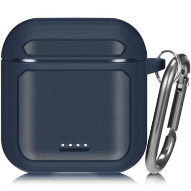 Imagem de Claiol Capa protetora compatível com Tozo T6, capa atualizada à prova de choque Tozo T6 com mosquetão de metal (azul marinho)