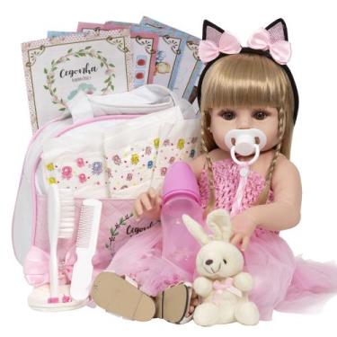 Imagem de Bebe Tipo Reborn Menina Bailarina Princesa Com 22 Acessórios - Cegonha