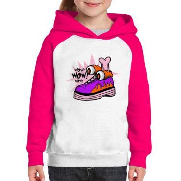 Imagem de Moletom Infantil Forever Cool - Foca na Moda, Branco, Rosa, 6
