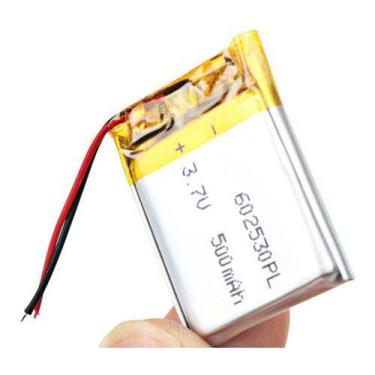 Imagem de 602530 3,7v 500mah 2 Fios 6mm X 25mm X 30mm Recarregavel - KMIG