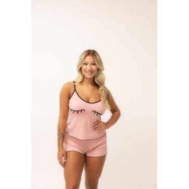Imagem de Baby Doll Canelado Adulto Estampado Feminino Alça Regulavel - Use.D, R