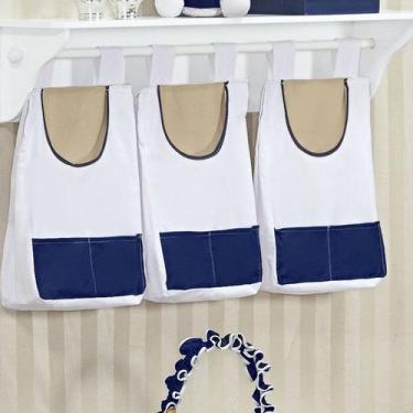 Imagem de Porta Fraldas Varão 03 Peças Ursinho Marinho - Talismã