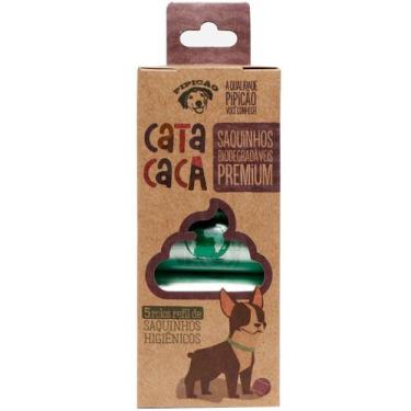 Imagem de Kit 5 Rolos de Saquinhos Higiênicos Cata Caca Refil Pipicão